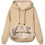 Damen Hoodie mit Plüschfutter – Weich & Gemütlich