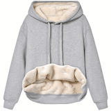Damen Hoodie mit Plüschfutter – Weich & Gemütlich