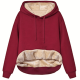 Damen Hoodie mit Plüschfutter – Weich & Gemütlich