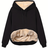 Damen Hoodie mit Plüschfutter – Weich & Gemütlich