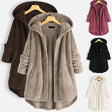 Damen Wendejacke mit Kapuze – Warm & Kuschelig