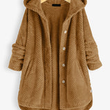 Damen Wendejacke mit Kapuze – Warm & Kuschelig