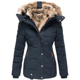 Damen Steppmantel mit Kapuze – Warm & Stilvoll