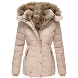 Damen Steppmantel mit Kapuze – Warm & Stilvoll