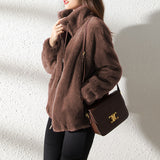 Damen Fleece Pullover mit Hohem Kragen – Weich & Warm