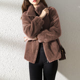 Damen Fleece Pullover mit Hohem Kragen – Weich & Warm
