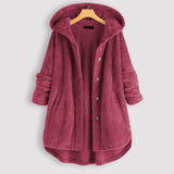 Damen Wendejacke mit Kapuze – Warm & Kuschelig