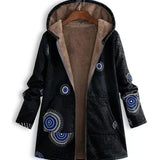 Damen Kapuzenjacke mit Futter – Weich & Gemustert