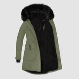 Damen Parka mit Kunstfell – Stilvoll & Warm
