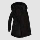 Damen Parka mit Kunstfell – Stilvoll & Warm