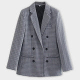 Damen Blazer mit Karomuster – Maßgeschneidert & Elegant