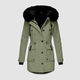 Damen Parka mit Kunstfell – Stilvoll & Warm