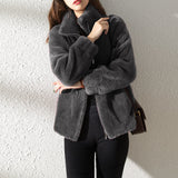 Damen Fleece Pullover mit Hohem Kragen – Weich & Warm