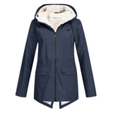 Damen Zip-Up Jacke mit Sherpa-Futter – Warm & Bequem