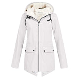 Damen Zip-Up Jacke mit Sherpa-Futter – Warm & Bequem