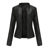 Isabella – Damen Lederjacke mit Stehkragen