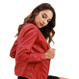 Isabella – Damen Lederjacke mit Stehkragen