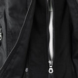 Stilvolle Lederjacke mit Kapuze